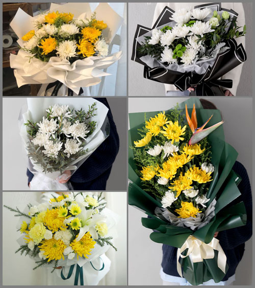 广东梅州市五华县棉洋镇洛阳村白事花束代送